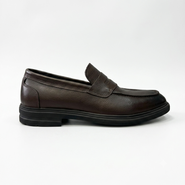 Chaussures Loafer Noir Cuir Véritable