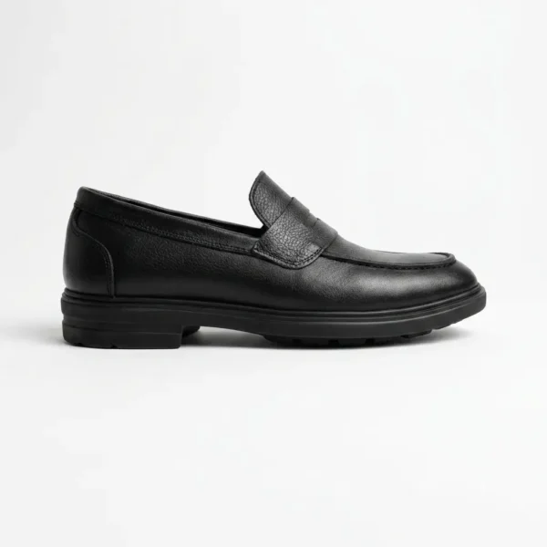 img-6 Chaussures Loafer Noir Cuir