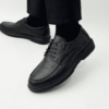 Chaussures Noir Cuir - Semelles Très Confortable